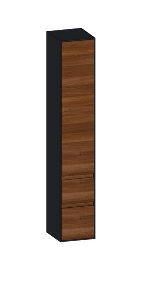 SCALIDO Hochschrank zu KP 320x1790x350mm 1 Tür rechts 2 Auszüge Farbvariant E/V/E
