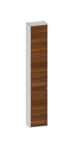 SCALIDO Hochschrank komp. 320x1790x200mm 2 Türen rechts 4 Glaseinl Farbvar. E/W/E