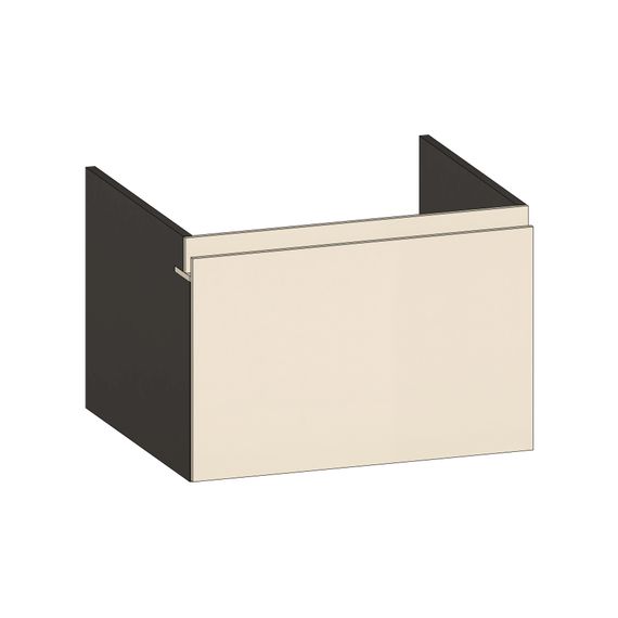 SCALIDO Unterschrank zu Konsolenplatte 600x410x510mm 1 Auszug Farbvar. K/X/K