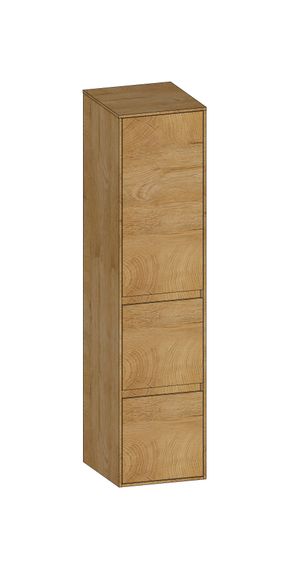 SCALIDO Mittelschr. SLIM 320x1330x350mm Tür oben links 2 Auszüge Farbvar S/S/S