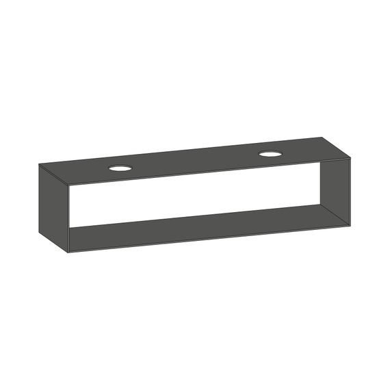SCALIDO Konsolenplatte m. Rahmen f WT US 1822x430x510mm 2 Ausschnitte Farbvar. A