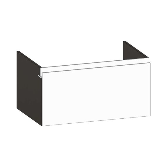 SCALIDO Unterschrank zu Konsolenplatte 800x410x510mm 1 Auszug Farbvar. W/X/W