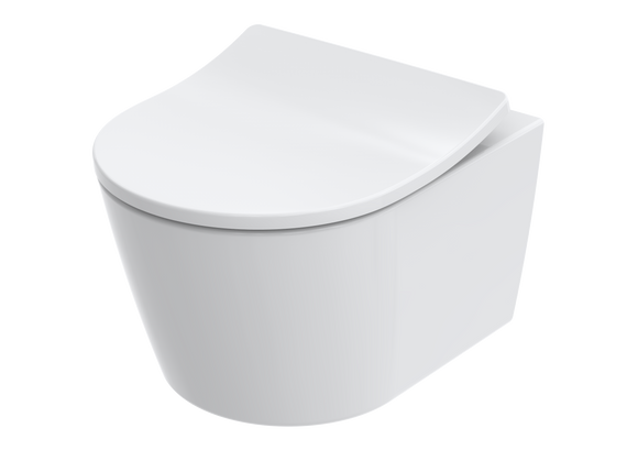 TOTO RP Wand-Tiefspül-WC L: 490 B: 380 mm, ohne Spülrand, weiß, mit Cefiontect