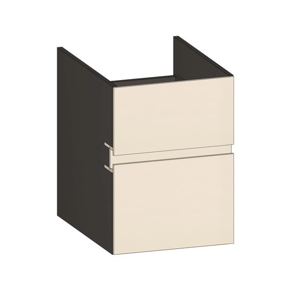 SCALIDO Unterschrank zu Konsolenplatte 400x540x510mm 2 Auszüge Farbvar. K/X/K