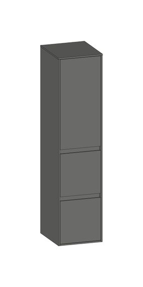 SCALIDO Mittelschr. SLIM 320x1330x350mm Tür oben rechts 2 Auszüge Farbvar A/A/A