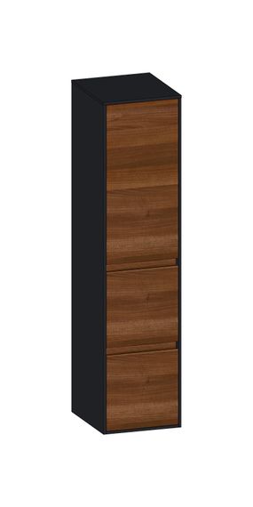 SCALIDO Mittelschr. SLIM 320x1330x350mm Tür oben rechts 2 Auszüge Farbvar E/V/E