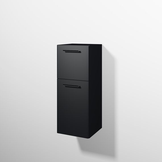 sanibel 5001 Mittelschr. KF12608L Griff 1T/1AZ li 350x872x340mm Schwarz-Matt